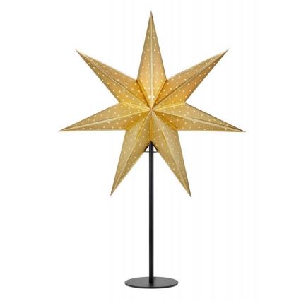 Markslöjd 705795 - Decoração de Natal GLITTER 1xE14/25W/230V 65 cm preto/dourado