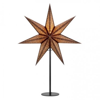 Markslöjd 705796 - Decoração de Natal GLITTER 1xE14/25W/230V 65 cm bronze/preto