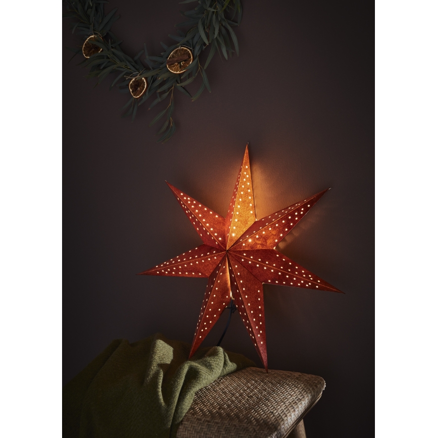 Markslöjd 705807 - Decoração de Natal EMBLA 1xE14/6W/230V Ø 45 cm vermelha