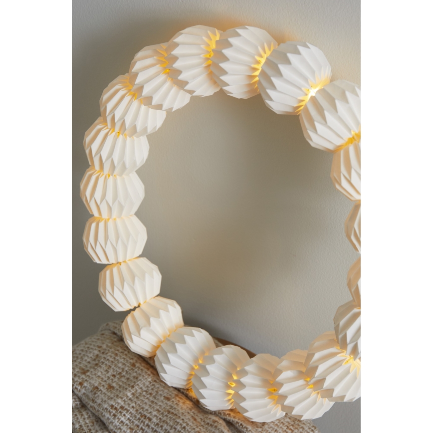 Markslöjd 705814 - Decoração de Natal LED TUBBY LED/0,6W/3xAA branco