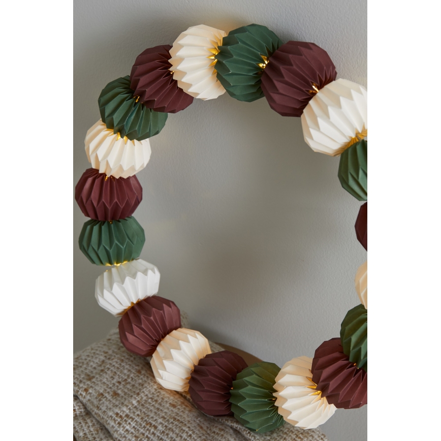 Markslöjd 705815 - Decoração de Natal LED TUBBY LED/0,6W/3xAA branco/verde/vermelho