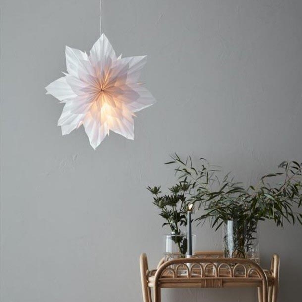 Markslöjd 705836 - Decoração de Natal NEELA 1xE14/25W/230V Ø 43 cm branca