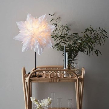 Markslöjd 705838 - Decoração de Natal NEELA 1xE14/25W/230V 43 cm branco/preto