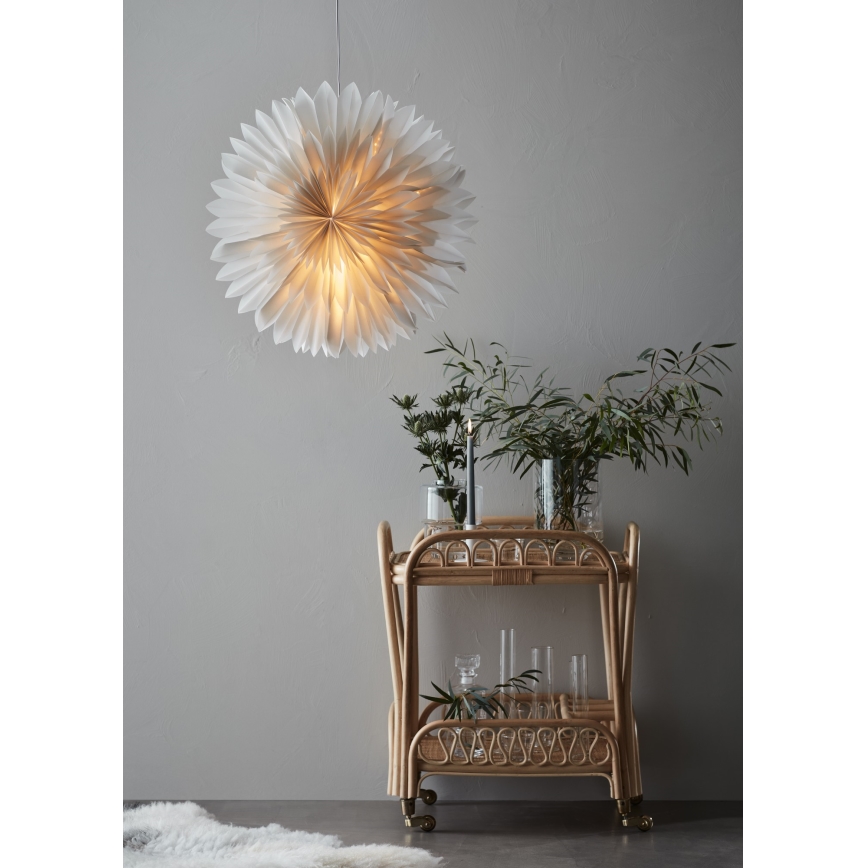 Markslöjd 705841 - Decoração de Natal SOLINA 1xE14/25W/230V diâmetro 60 cm branco