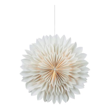 Markslöjd 705843 - Decoração de Natal SOLINA 1xE14/25W/230V diâmetro 45 cm branco