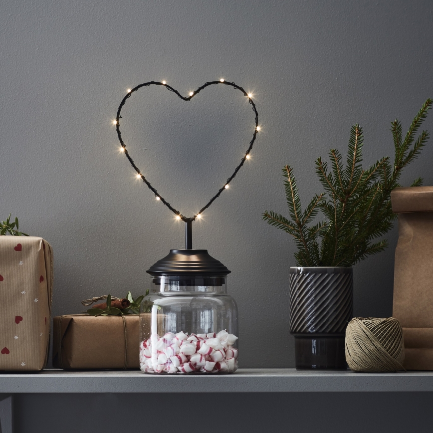 Markslöjd 705855 - Decoração de Natal LED SWEETIE LED/0,45W/3xAA coração