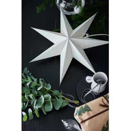 Markslöjd 705930 - Decoração de Natal LIVELY 1xE14/6W/230V Ø 60 cm cinzenta