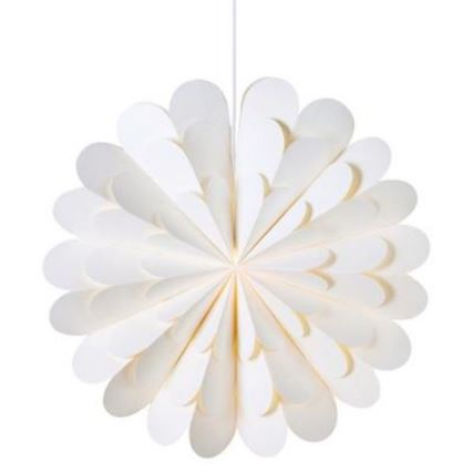 Markslöjd 705945 - Decoração de Natal MARAVILLA 1xE14/25W/230V d. 60 cm branco