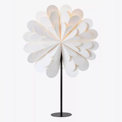 Markslöjd 705946 - Decoração de Natal MARAVILLA 1xE14/25W/230V 68 cm branco/preto