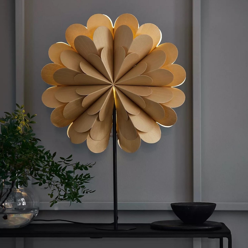 Markslöjd 705950 - Decoração de Natal MARAVILLA 1xE14/25W/230V 68 cm dourado/preto