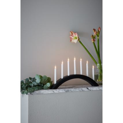 Markslöjd 705956 - Castiçal de Natal AVENTO 7xE10/3W/230V preto