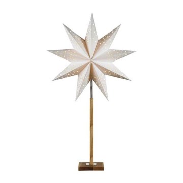 Markslöjd 706042 - Decoração de Natal SOLVALAA 1xE14/25W/230V branco/madeira