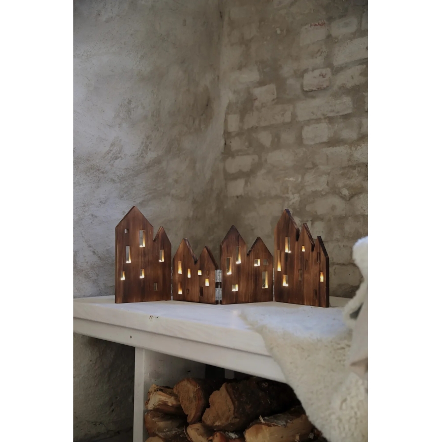 Markslöjd 706212 - Decoração de Natal LED VIEW LED/0,9W/230V pinheiro/castanho