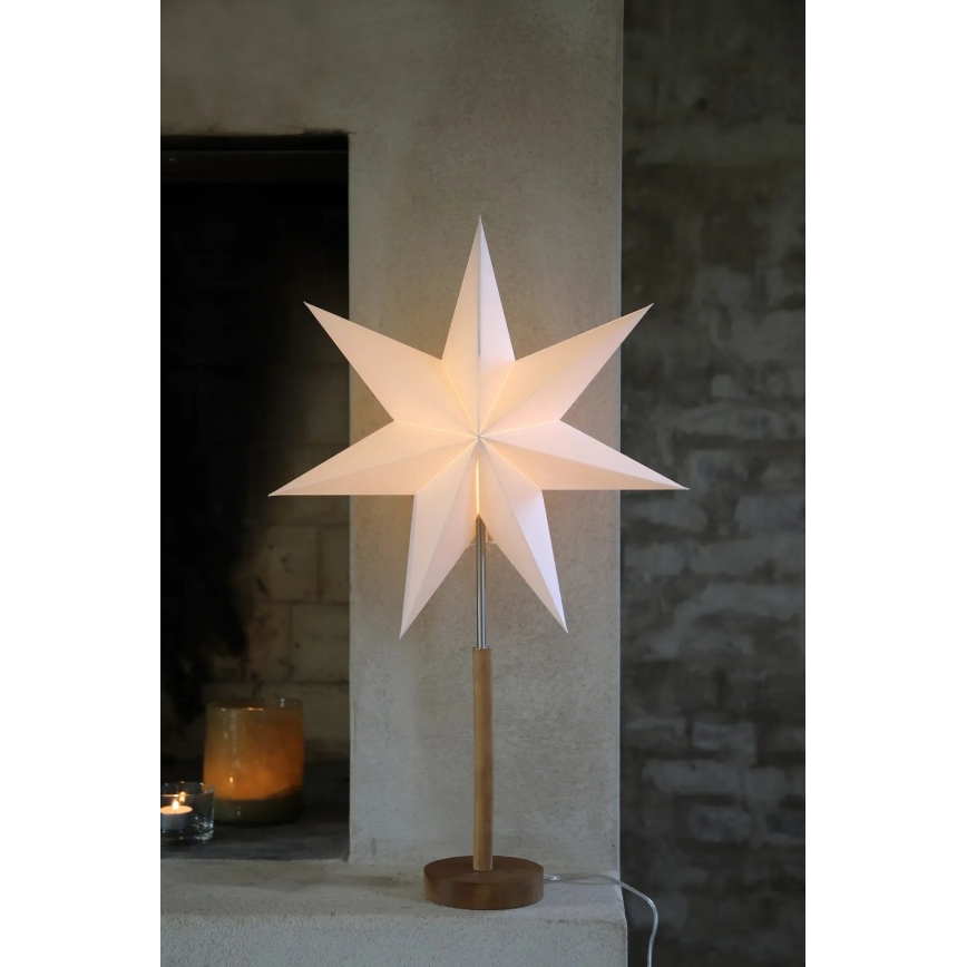 Markslöjd 706213 - Decoração de Natal SPERANZA 1xE14/6W/230V diâmetro 45 cm pinheiro/creme