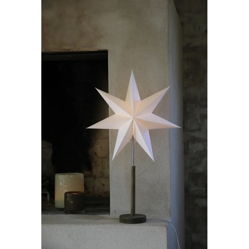 Markslöjd 706214 - Decoração de Natal SPERANZA 1xE14/6W/230V Ø 45 cm pinho/creme
