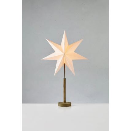 Markslöjd 706214 - Decoração de Natal SPERANZA 1xE14/6W/230V Ø 45 cm pinho/creme