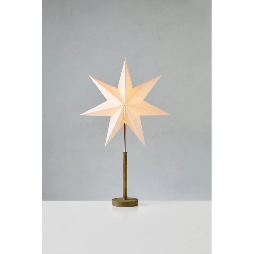 Markslöjd 706214 - Decoração de Natal SPERANZA 1xE14/6W/230V Ø 45 cm pinho/creme