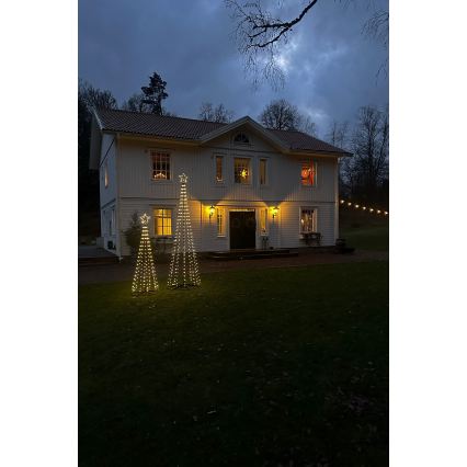 Markslöjd 706330 - Decoração de Natal LED para exterior ABETO 380xLED/3,6W/230V 3m IP44 preta