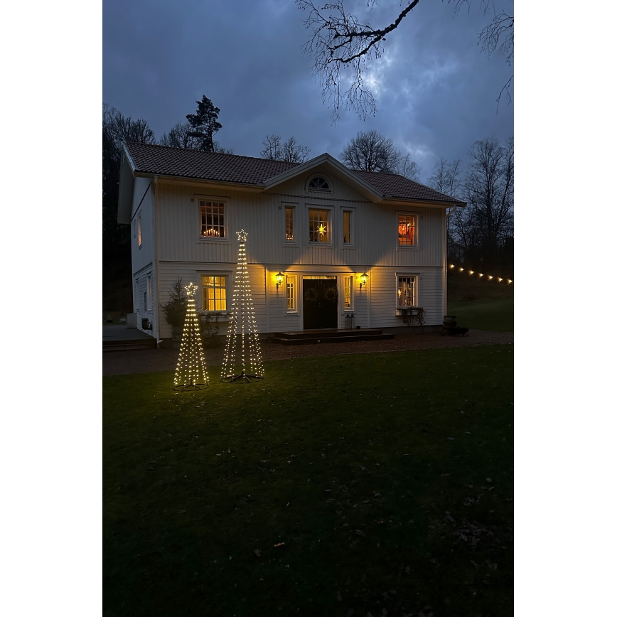 Markslöjd 706330 - Decoração de Natal LED para exterior ABETO 380xLED/3,6W/230V 3m IP44 preta