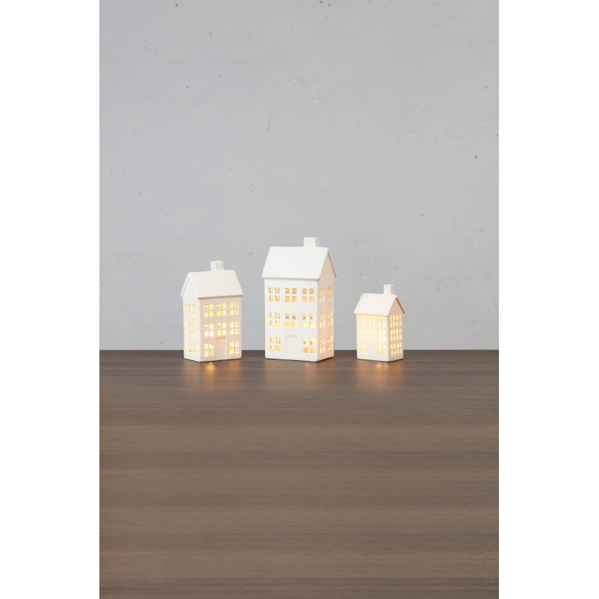 Markslöjd 706349 - Conjunto de 3 LEDs dimerizáveis, decoração de Natal recarregável ETON LED/0,1W/3,7V 150 mAh + controlo remoto