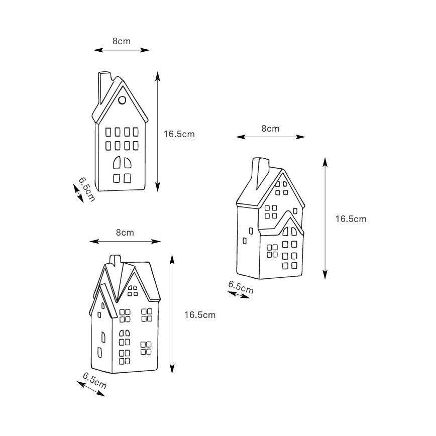 Markslöjd 706351 - Conjunto de 3 decorações de Natal LED recarregáveis e dimerizáveis MOLTON LED/0,1W/3,7V 150 mAh + comando remoto