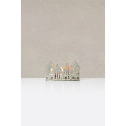 Markslöjd 706365 - LED Castiçal de Natal YORK 3xLED/0,1W/1xCR2032 cinzento