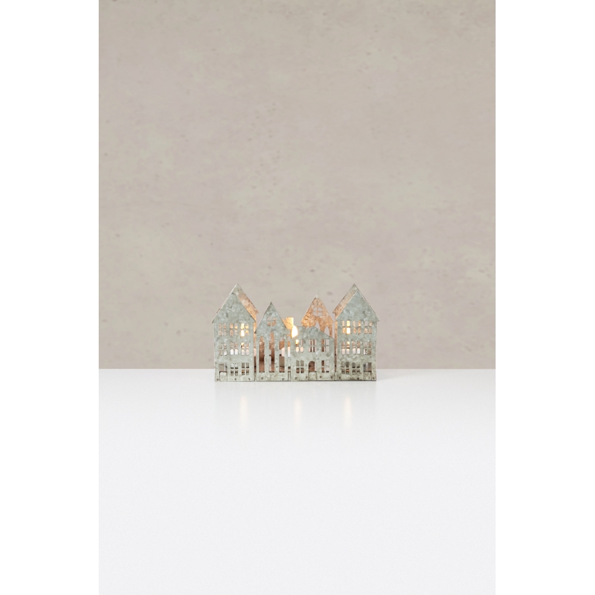 Markslöjd 706365 - LED Castiçal de Natal YORK 3xLED/0,1W/1xCR2032 cinzento