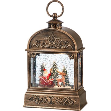 Markslöjd 706408 - Decoração de Natal LED JINGLE LED/0,5W/3xAA bronze/pátina