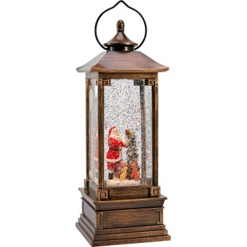 Markslöjd 706445 - Decoração de Natal LED NOEL LED/0,5W/3xAA lanterna em bronze