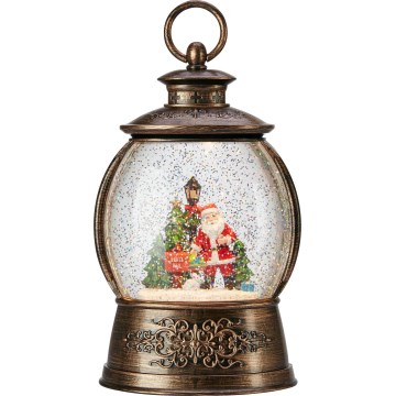 Markslöjd 706451 - Decoração de Natal LED RUDOLPH LED/0,5W/3xAA lanterna bronze