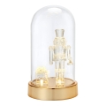 Markslöjd 706527 - Decoração de Natal LED ISLA LED/0,12W/3xAA latão/quebra-nozes