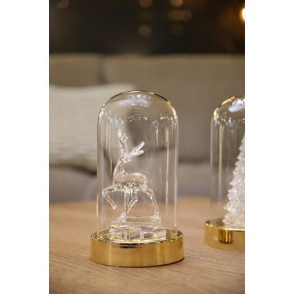 Markslöjd 706529 - LED Decoração de Natal ISLA LED/0,06W/3xAA latão/reno
