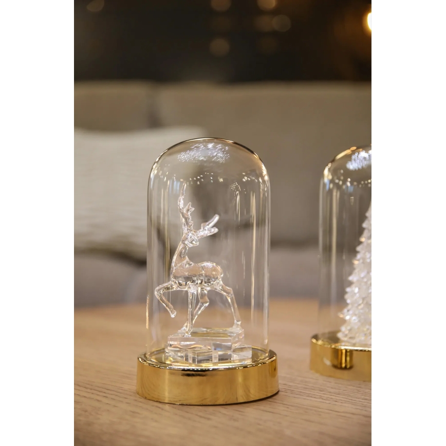 Markslöjd 706529 - LED Decoração de Natal ISLA LED/0,06W/3xAA latão/reno