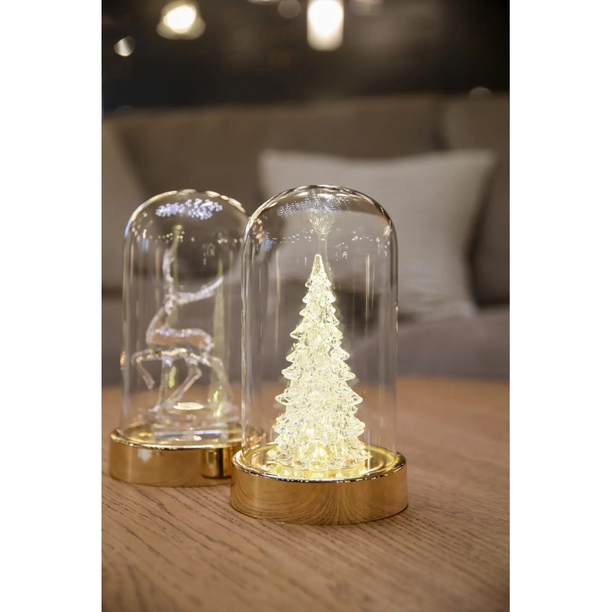 Markslöjd 706531 - LED Decoração de Natal ISLA LED/0,06W/3xAA latão/árvore de Natal