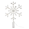 Markslöjd 706555 - Estrela de Natal LED para árvore de Natal GLINA LED/2,16W/2xAA prateada