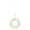 Markslöjd 706558 - Decoração de Natal LED ARIA LED/3,12W/2xAA dourada