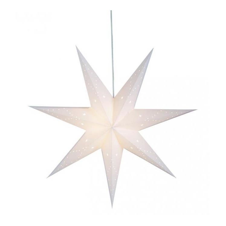 Markslöjd 8101,400 - Decoração de Natal SATURNUS 1xE14/25W/230V d. 75 cm branco
