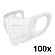Máscara com filtro 3D KN90 NR D 100pcs