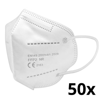 Máscara de tamanho de criança FFP2 Kids NR CE 0370 branca 50pcs