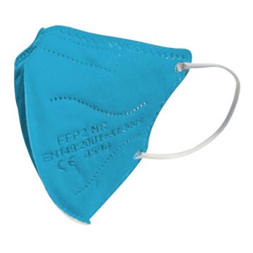 Máscara de tamanho de criança FFP2 NR Kids azul 1pc