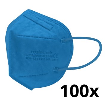 Máscara de tamanho de criança FFP2 ROSIMASK MR-12 NR azul 100pcs