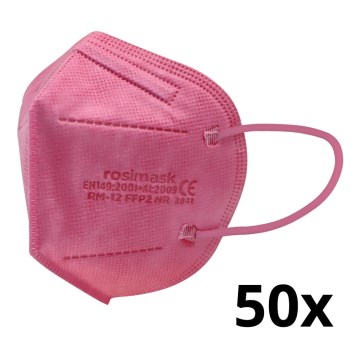Máscara de tamanho de criança FFP2 ROSIMASK MR-12 NR rosa 50pcs