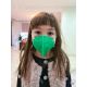 Máscara de tamanho infantil FFP2 NR Kids verde1pc