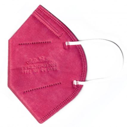 Máscara FFP2 NR CE 0598 rosa escuro 1pc