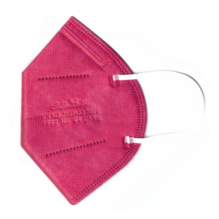 Máscara FFP2 NR CE 0598 rosa escuro 1pc
