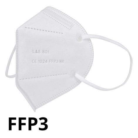 Máscara FFP3 NR L&S B01 - 5-camadas - 99,87% de eficiência