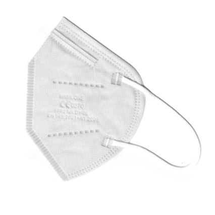 Mask One máscara infantil  FFP2 NR - CE 0370 branca 20pcs