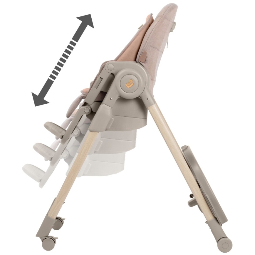 Maxi-Cosi - Cadeira de refeição para criança MINLA PLUS bege/rosa