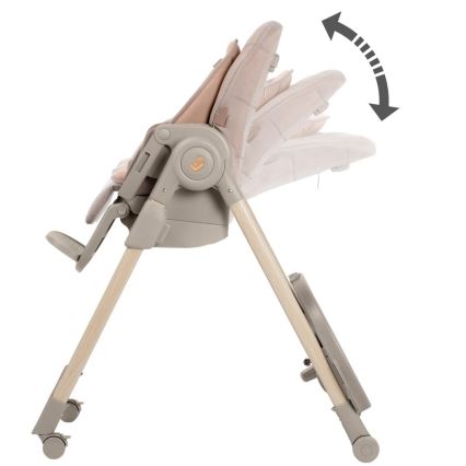 Maxi-Cosi - Cadeira de refeição para criança MINLA PLUS bege/rosa