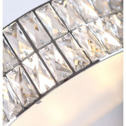 MAXLIGHT C0122 - Iluminação de teto DIAMANTE 6xG9/42W/230V diâmetro 46 cm cromado brilhante